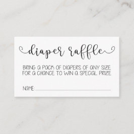 Tarjeta Diaper Raffle