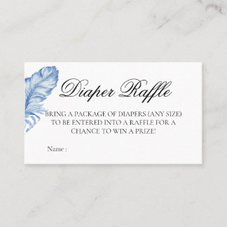 Tarjeta Diaper Raffle Baby Shower Game Place