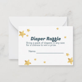 Tarjeta Diaper Raffle para Baby Shower