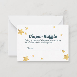 Tarjeta Diaper Raffle para Baby Shower
