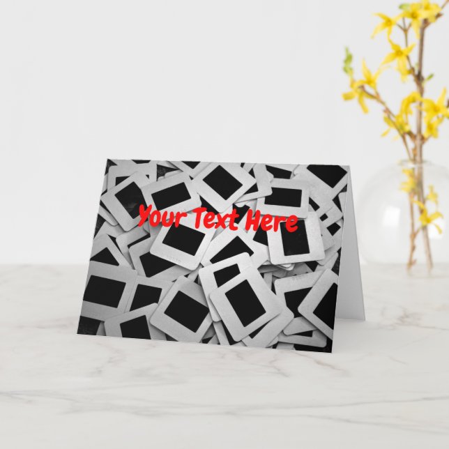Tarjeta diapositivas de fotos personalizables (flor amarilla)