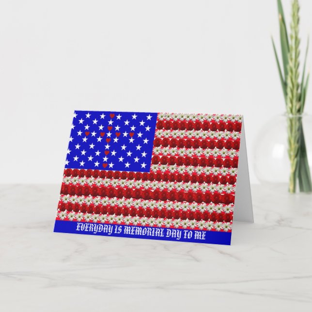 TARJETA DIARIO ES EL MEMORIAL DAY A MÍ (Anverso)
