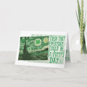 Tarjeta Diario irlandés era engranaje del día de St