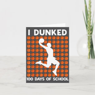 Tarjeta Días 100º Día Baloncesto Escuela Escuela 100 Humor