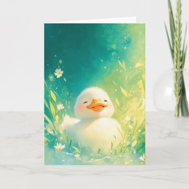Tarjeta Días de alegría de Ducky (Anverso)
