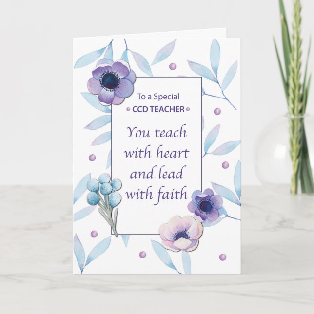 Tarjeta Días de Apreciación del Profesor de CCD (Anverso)