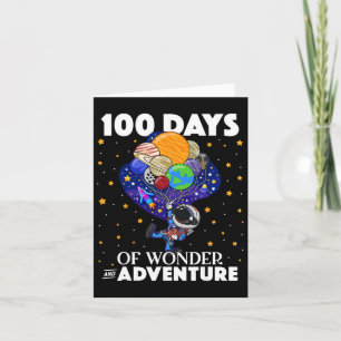 Tarjeta Días de escuela Astronauta Espacial Niños Niños 10