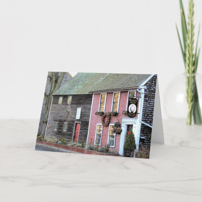 Tarjeta Días de fiesta - casa en Plymouth, MAMÁES del (Anverso)