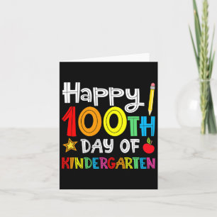 Tarjeta Días De Jardín De Niños - Feliz Día 100 del Colegi
