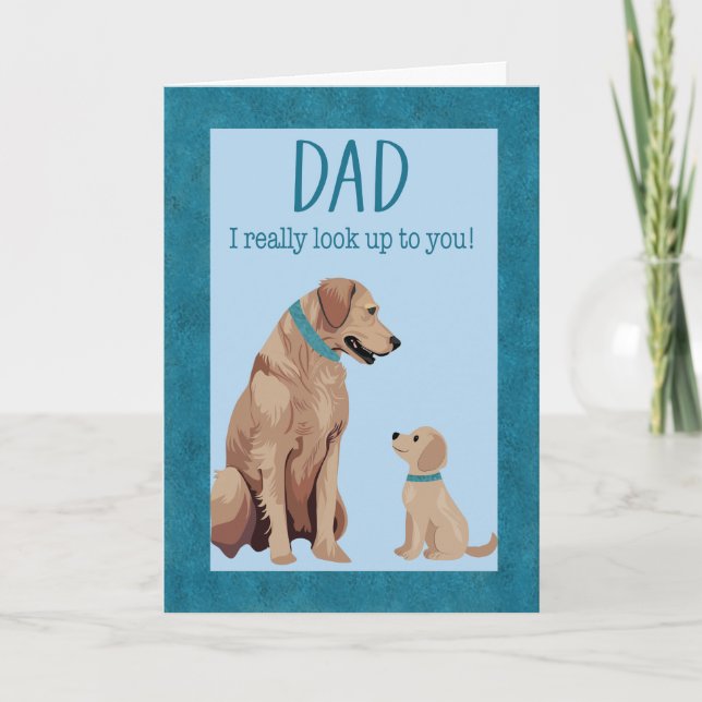 Tarjeta Días de los Padres Perros (Anverso)
