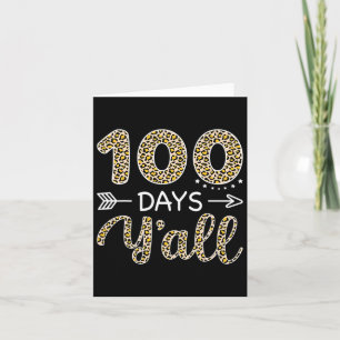 Tarjeta Días De Maestros O Estudiantes 100 Días De Sc