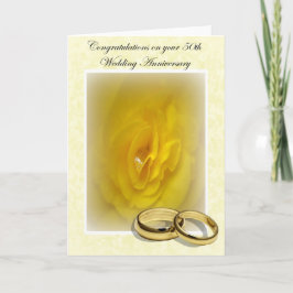 Tarjeta Días de oro - 50.o aniversario de boda