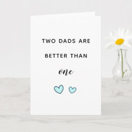 Tarjeta Días de padres homosexuales Días de dos padres lin