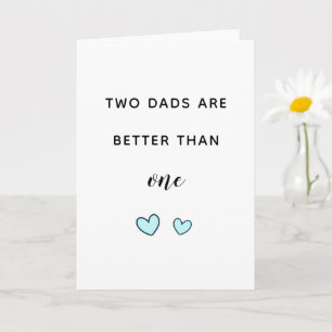 Tarjeta Días de padres homosexuales Días de dos padres lin