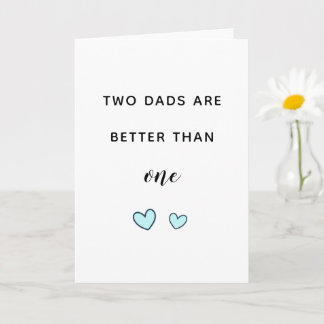 Tarjeta Días de padres homosexuales Días de dos padres lin