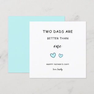 Tarjeta Días de padres homosexuales Días de dos padres lin