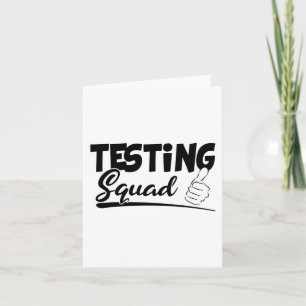 Tarjeta Días De Prueba De Exámenes Graciosos De Squad Para