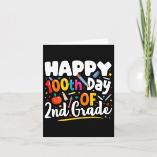 Tarjeta Días De Regalo De Maestros Escolares 100° Día De S