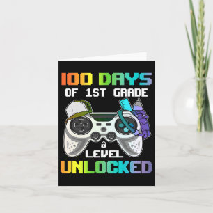 Tarjeta Días De Videojuegos De Jugador De Primer Grado Des