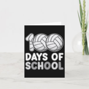 Tarjeta Días De Voleibol Escolar 100° Día De Amor Escolar