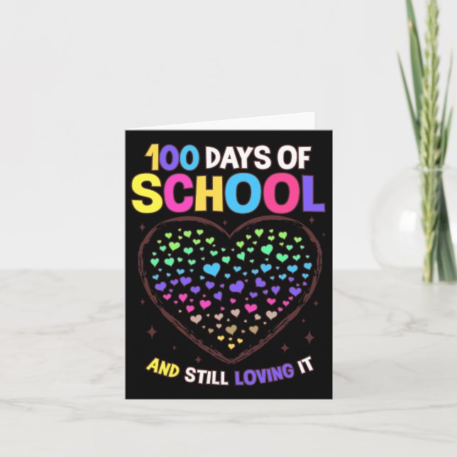 Tarjeta Días Escolares 100º Día Del Estudiante Docente Esc (Anverso)