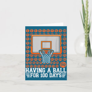 Tarjeta Días Escolares Día Escolar 100º Baloncesto 100 Div