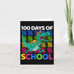 Tarjeta Días Escolares Divertidos Dinosaurios Profesores N