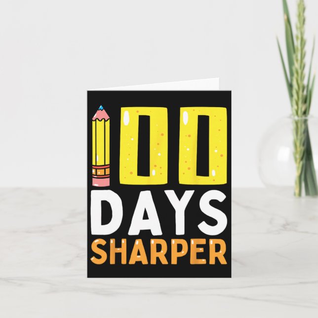 Tarjeta Días más agudos 100 días de los niños maestros de  (Anverso)