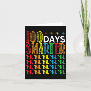 Tarjeta Días más inteligentes: 100 días feliz de té escola