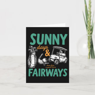 Tarjeta Días Soleados Y Obras De Fairways