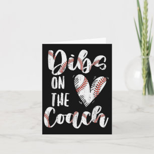 Tarjeta Dibs On The Coach Baseball Wife Funny Entrenador D