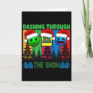 Tarjeta Dibujando geometría a través del juego de dash de