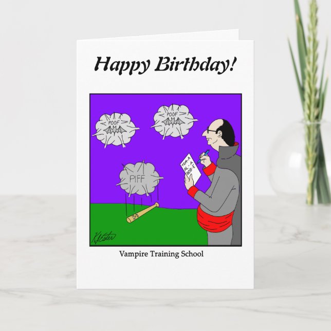 Tarjeta Dibujar un blanco - Escuela de vampiros - Personal (Anverso)