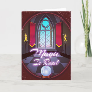 Tarjeta Dibujo animado de cita inspiradora La magia es rea