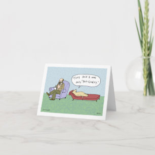 Tarjeta Dibujo animado de terapia de perro Perro de expo