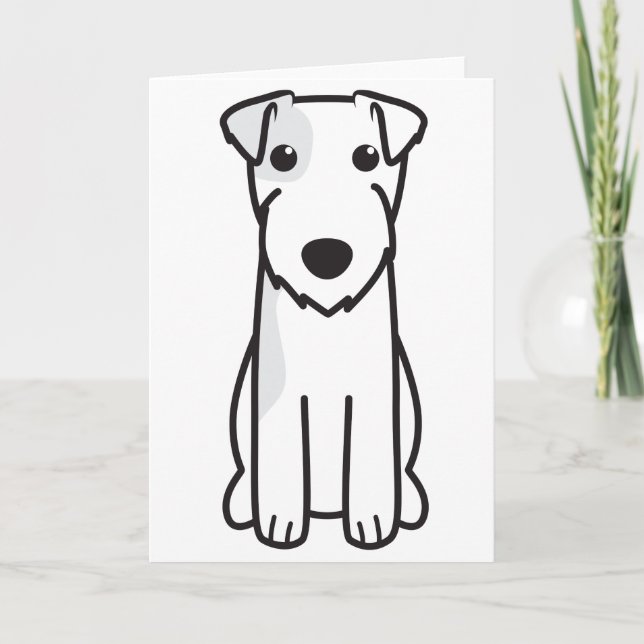 Tarjeta Dibujo animado del perro de Russell Terrier del (Anverso)