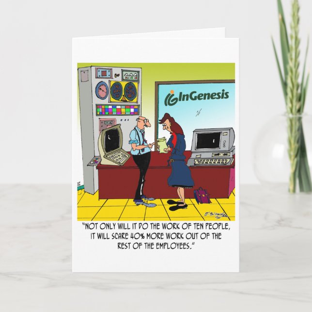 Tarjeta Dibujo animado del personalizado de InGenesis (Anverso)