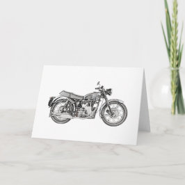 Tarjeta Dibujo clásico de motocicletas Velocette Venom de 