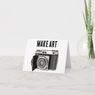 Tarjeta Dibujo de fotógrafo de cámara de película de 35 mm