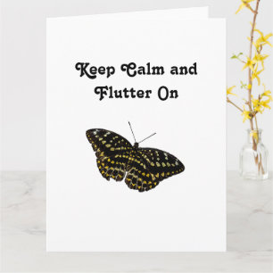 Tarjeta Dibujo de la naturaleza del arte de la mariposa am