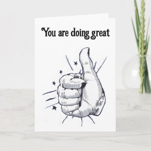 Tarjeta Dibujo de la pluma con el tope