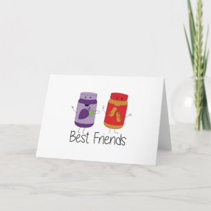 Tarjeta Dibujo de PB y J Best Friends Pb y J BFF