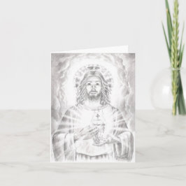 Tarjeta Dibujo de "Sagrado Corazón de Jesús", Jenny McLaug