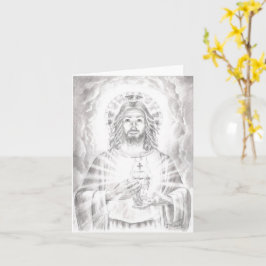 Tarjeta Dibujo de "Sagrado Corazón de Jesús", Jenny McLaug