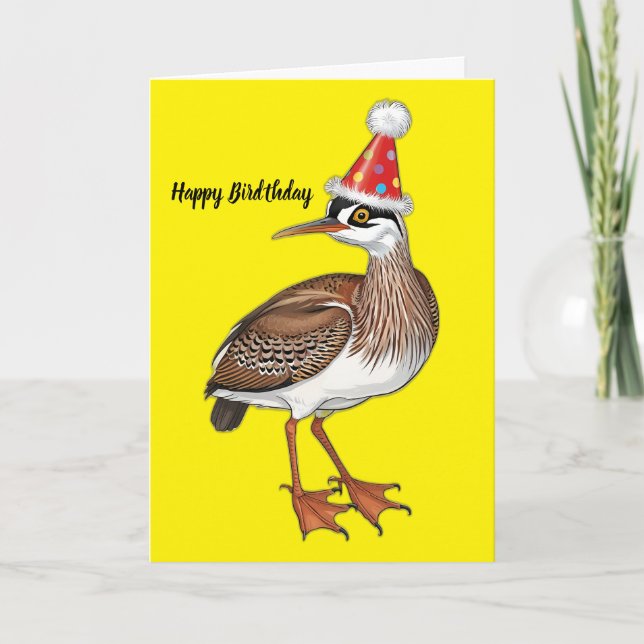 Tarjeta Dibujo de un gorra de bithday en una parrilla esta (Anverso)