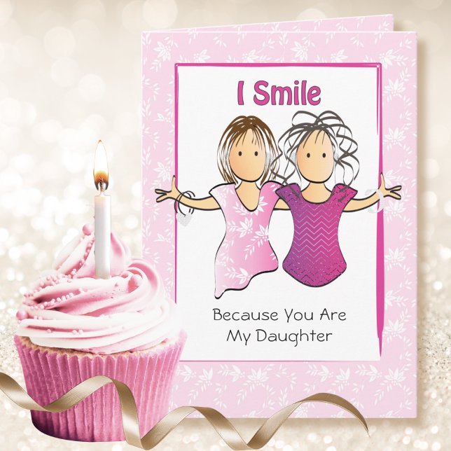 Tarjeta Dibujo divertido y descarado de hija para cumpleañ (Subido por el creador)
