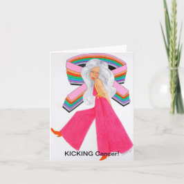 Tarjeta Dibujo original de la sobreviviente de cáncer/cánc