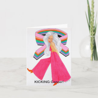 Tarjeta Dibujo original de la sobreviviente de cáncer/cánc