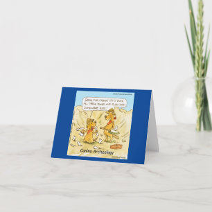 Tarjeta Dibujos animados clásicos divertidos de arqueologí