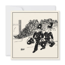 Dibujos animados divertidos de la policía. Comisar